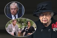 Královna drsně o své oslavě: Zákaz pro Harryho, Meghan a Andrewa!