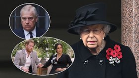 Královna drsně o své oslavě: Zákaz pro Harryho, Meghan a Andrewa!