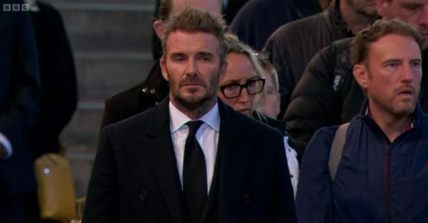 David Beckham se vypravil k rakvi královny.