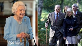Královna používá hůl prince Philipa.