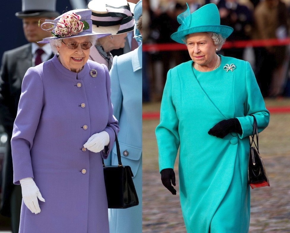 Královna Alžběta je velkou milovnicí barev.
