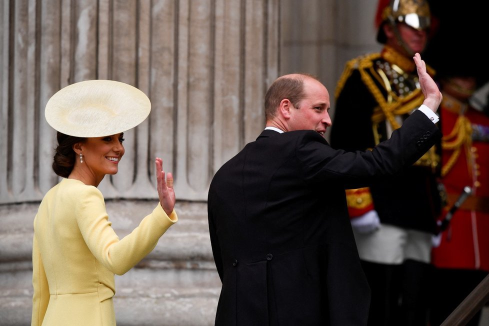 Druhý den oslav královnina jubilea: Kate a Williama