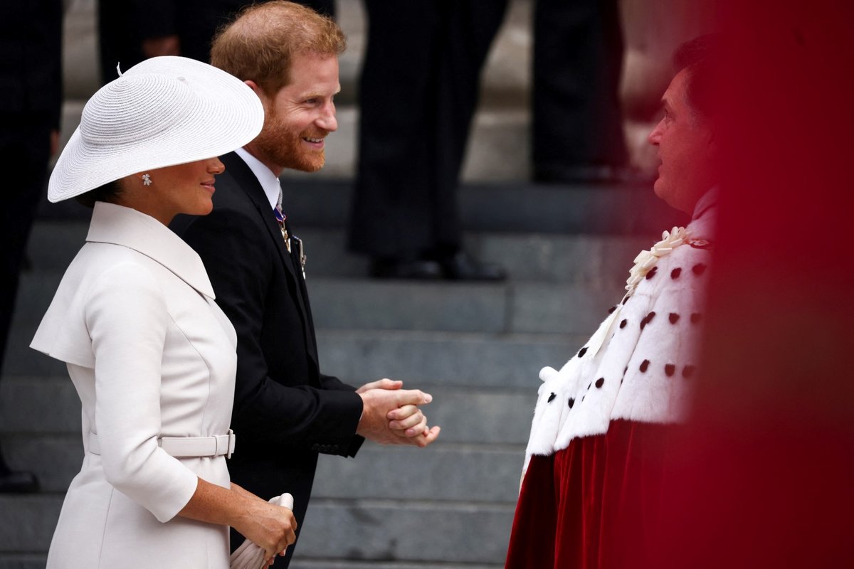 Druhý den oslav královnina jubilea: Harry a Meghan