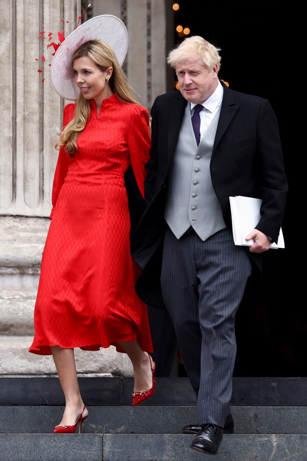 Druhý den oslav královnina jubilea: Boris Johnson a jeho žena