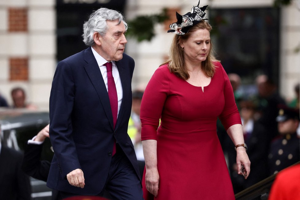 Druhý den oslav královnina jubilea: Gordon Brown a jeho žena Sarah