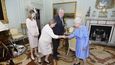 Přijetí prezidenta Miloše Zemana královnou Alžbětou