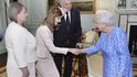 Přijetí prezidenta Miloše Zemana královnou Alžbětou