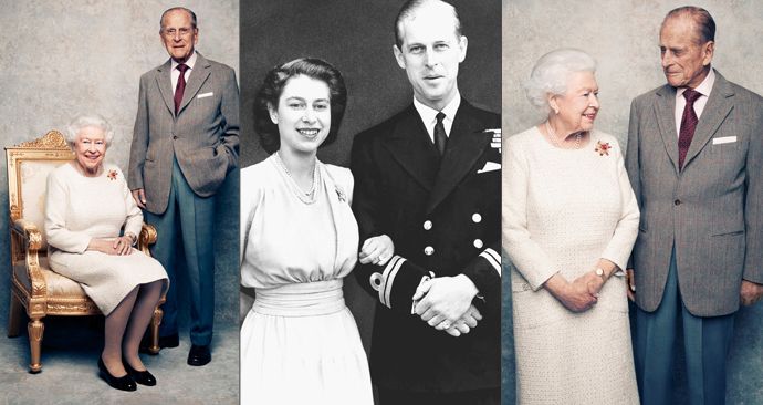Královna Alžběta s manželem Philipem oslavili platinovou svatbu.