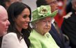 Královna Alžběta a vévodkyně Meghan ze Sussexu