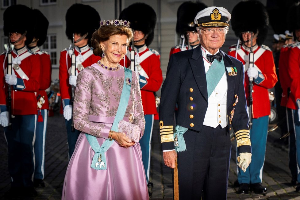 Švédský král Karel XVI. Gutav a jeho manželka, královna Silvia