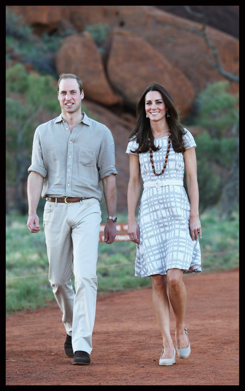 Kate s Williamem před třemi lety pro návštěvě Austrálie