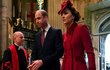 Princ William a Kate na bohoslužbě při příležitosti Dne Commonwelthu ve Westminsterském opatství.
