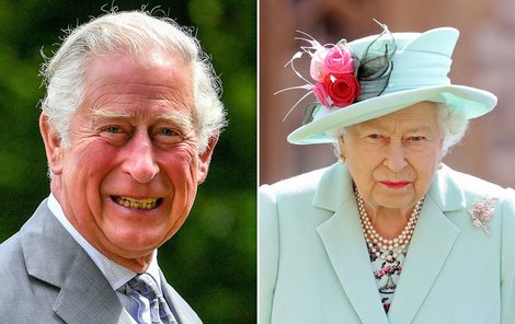 Královna Alžběta a princ Charles