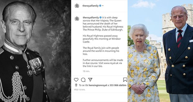 Truchlení za prince Philipa: Královna Ažběta zahajuje osmidenní smutek.