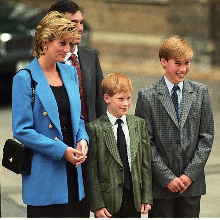 Harry, William a Diana