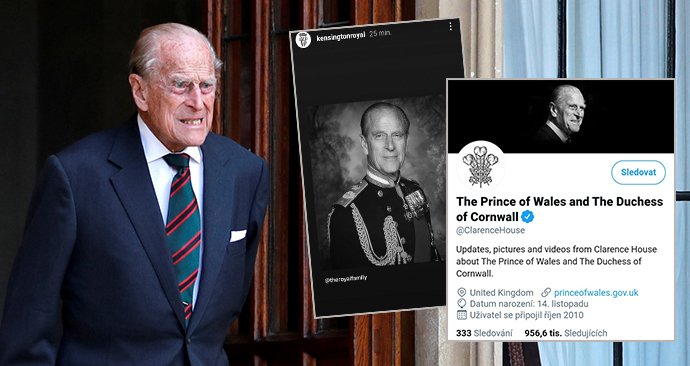 Královské rodina oplakává smrt prince Philipa.
