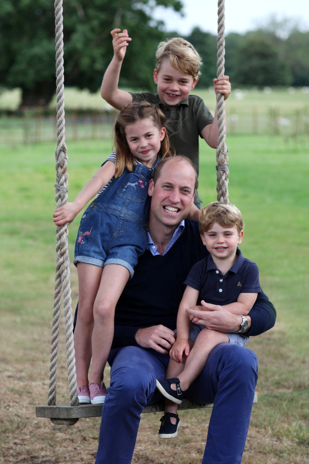 Princ William s dětmi.