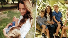 Princezna Kate oslavila Den matek se svými ratolestmi.