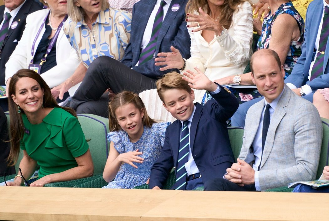 Královská rodina na letošním Wimbledonu