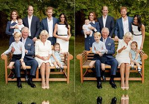 Královská rodina se vyfotila při příležitosti kulatin prince Charlese.