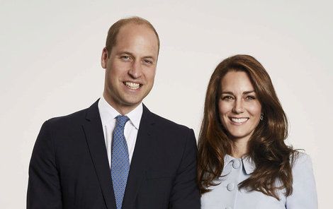 Královská rodina - princ William, vévodkyně Kate, princ George a princezna Charlotte