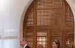 Kate a William na svatební hostině jordánského korunního prince Husajna s princeznou Rádžvou.