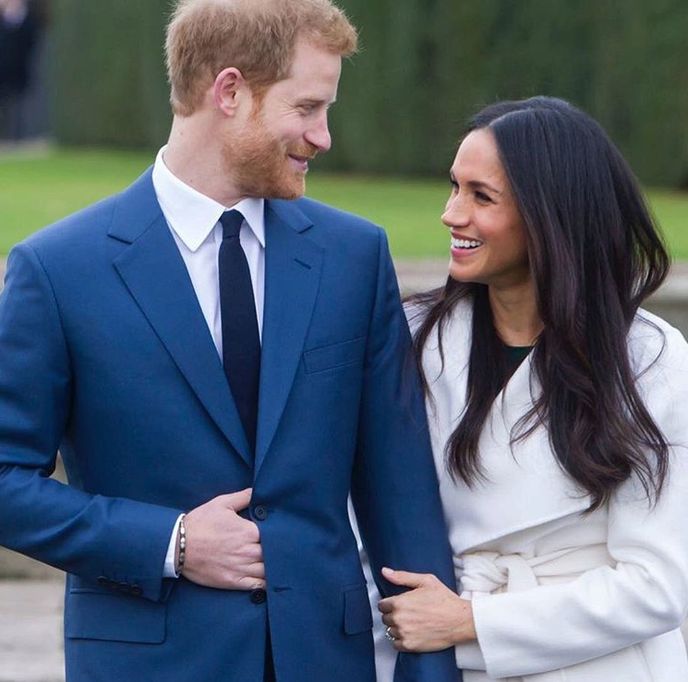 Oficiální fotografie Harry a Meghan, které vznikly v den oznámení zásnub. 