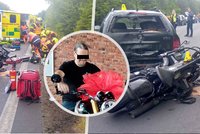 Osobák s přívěsem na Sokolovsku smetl tři motorky: Zemřel praktický lékař a otec tří dětí Tomáš (†48)