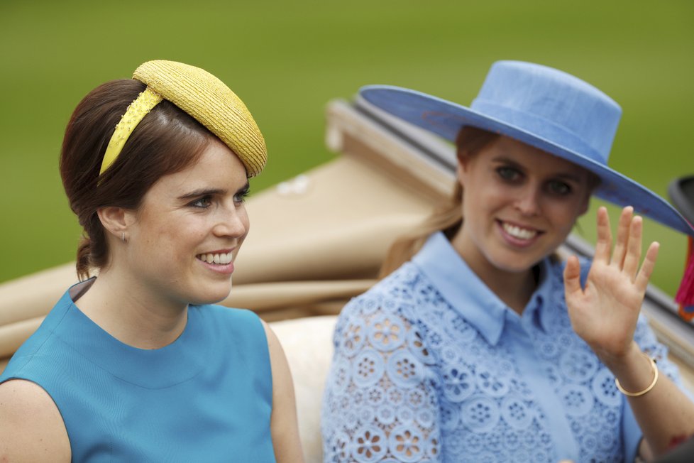 Princezny Eugenie a Beatrice (vpravo)