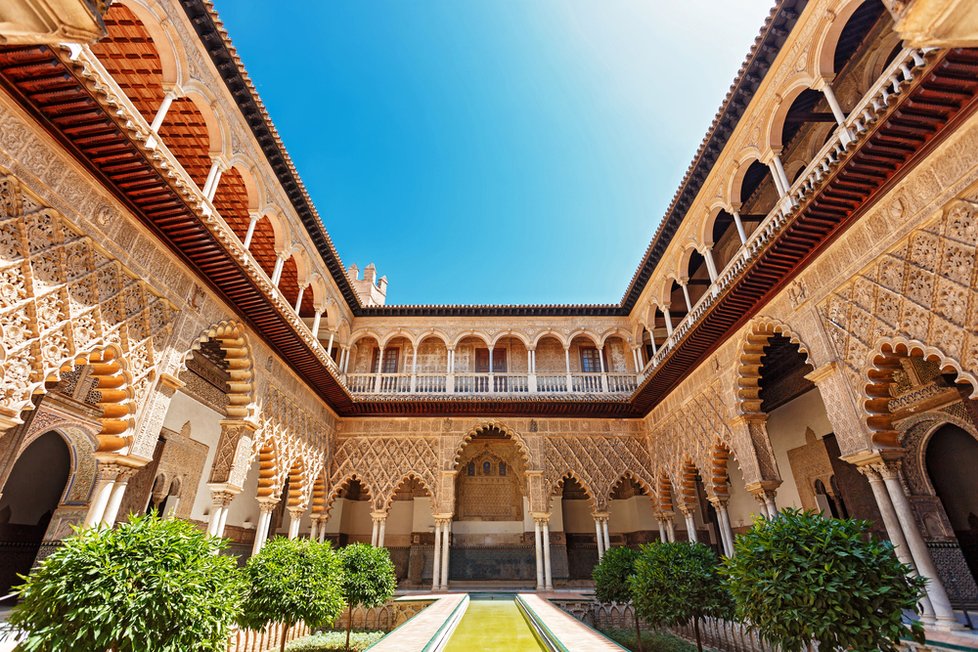 Královský palác Alcázar v Seville