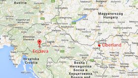 Království Enklávy, stejně jako Liberland se nachází na chorvatských hranicích.