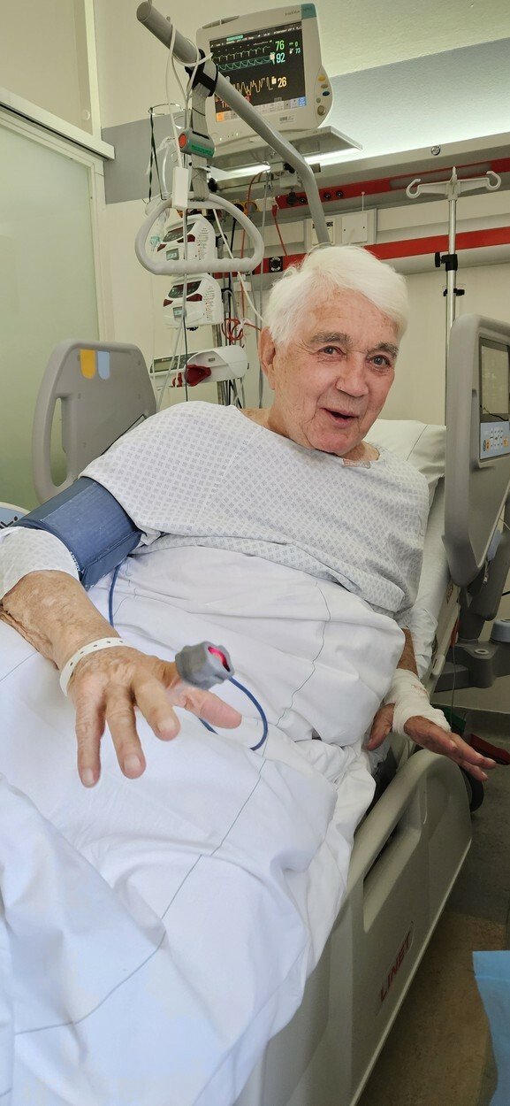 Jiří Krampol v nemocnici