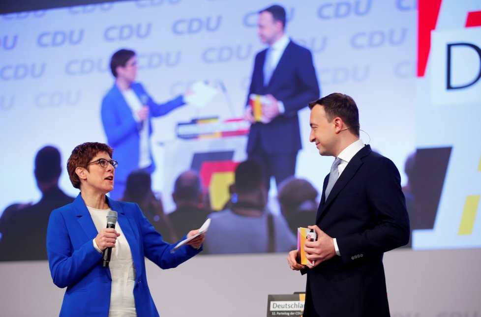Annegret Krampová-Karrenbauerová na sjezdu německé vládní strany CDU v Lipsku (21. 11. 2019)