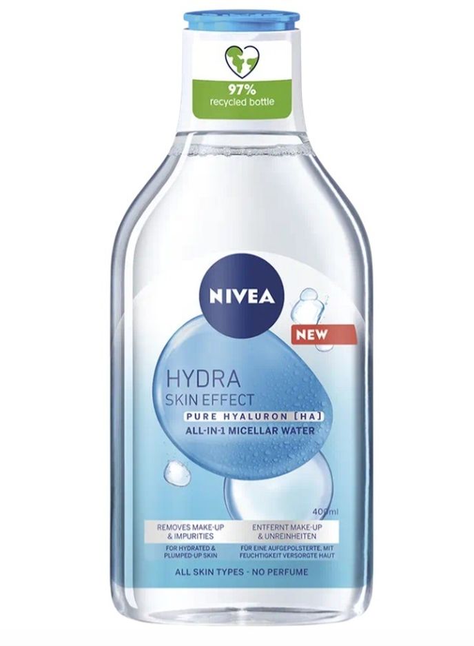 Micelární voda Hydra Skin Effect, Nivea, 180 Kč/400 ml