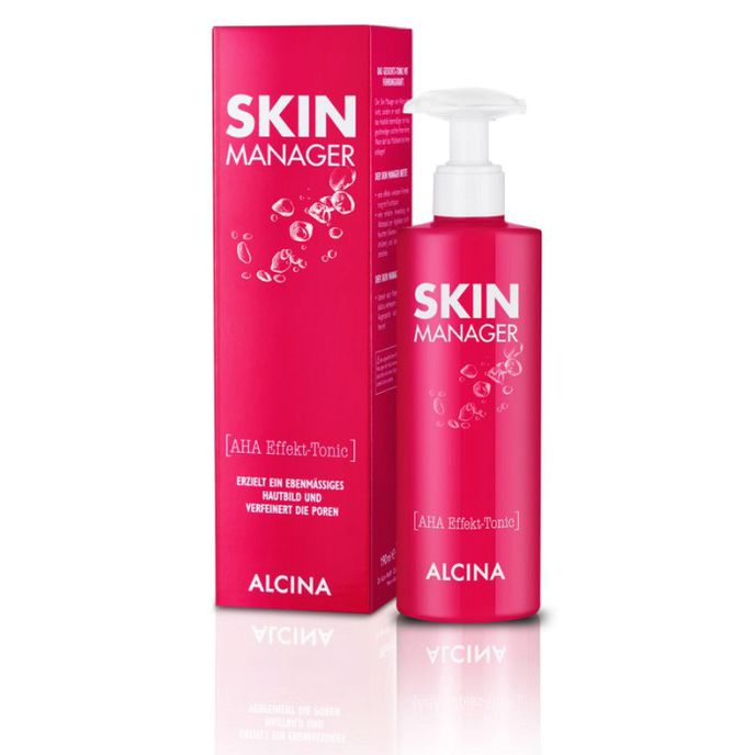 Zjemňující tonikum s AHA kyselinami Skin Manager, Alcina, 275 Kč