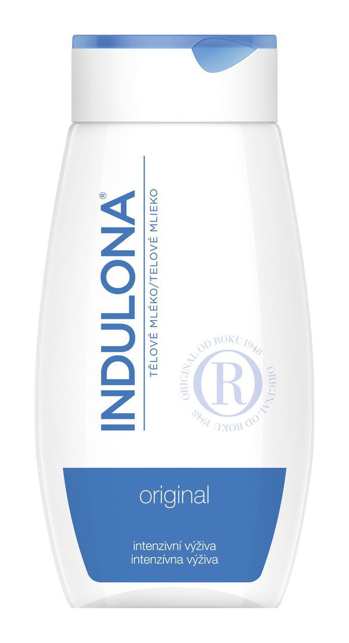 Vyživující tělové mléko, Indulona Original, 100 Kč/250 ml