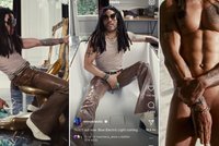 Lenny Kravitz úplně nahý! Rozkrok si zakrývá rukou