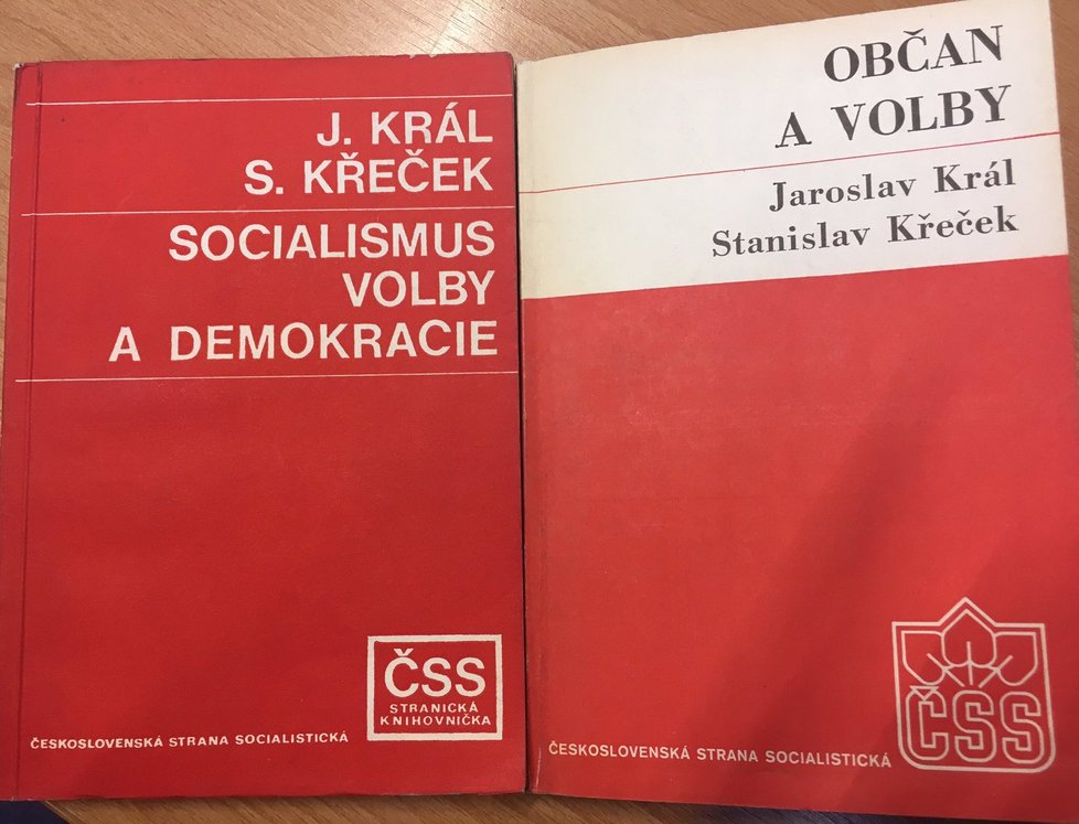 Publikace Občan a volby, na které se v roce 1986 spolupodílel Stanislav Křeček