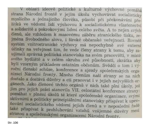 Úryvek z publikace Občan a volby, na které se v roce 1986 spolupodílel Stanislav Křeček