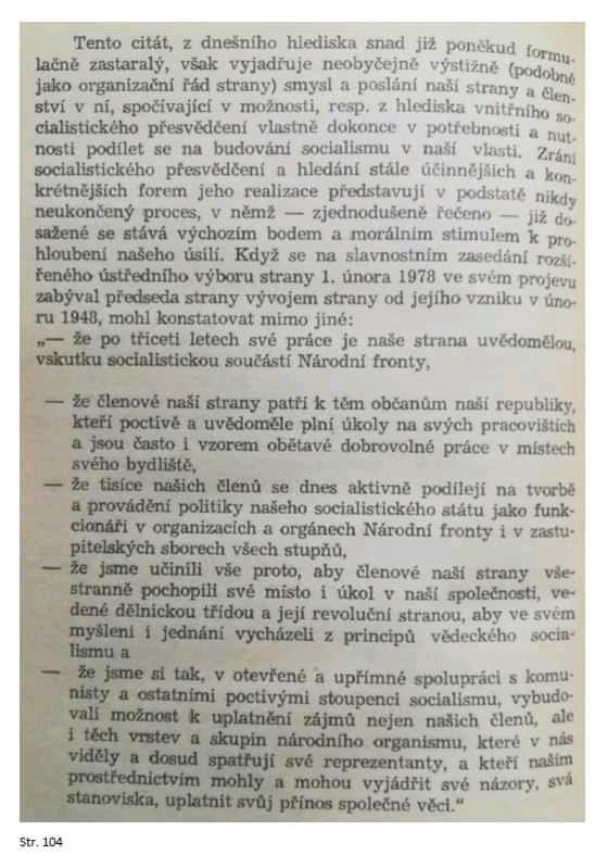 Úryvek z publikace Občan a volby, na které se v roce 1986 spolupodílel Stanislav Křeček