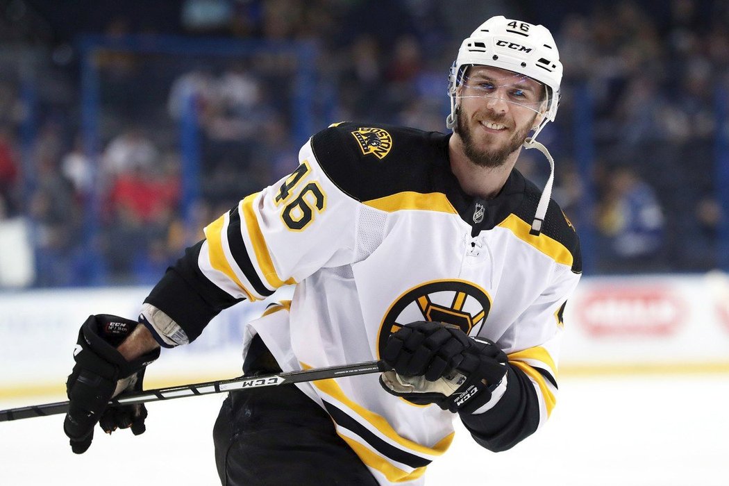 Útočník David Krejčí patří už dlouhé roky mezi nejvýraznější postavy Bostonu Bruins