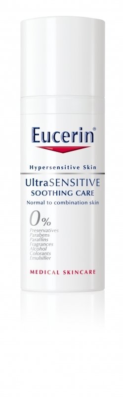 Eucerin UltraSensitive, zklidňující krém, 499 Kč, koupíte v síti lékáren