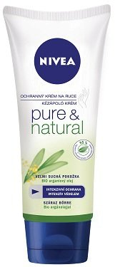 Nivea Výživný krém na ruce Pure Natural, 84 Kč (100ml), koupíte v síti drogerií