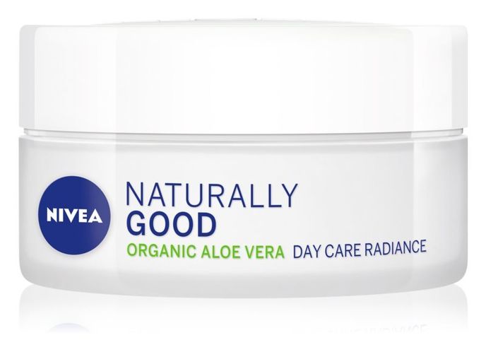 Rozjasňující denní krém s aloe vera Naturally Good, Nivea, 200 Kč/50 ml