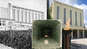 Krematorium Strašnice, které Suchého otec, rovněž František, vedl mezi lety 1932 a 1952.