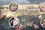 Fotky lidí pohřešovaných po útoku Rusů na obchodní centrum v Kremenčuku
