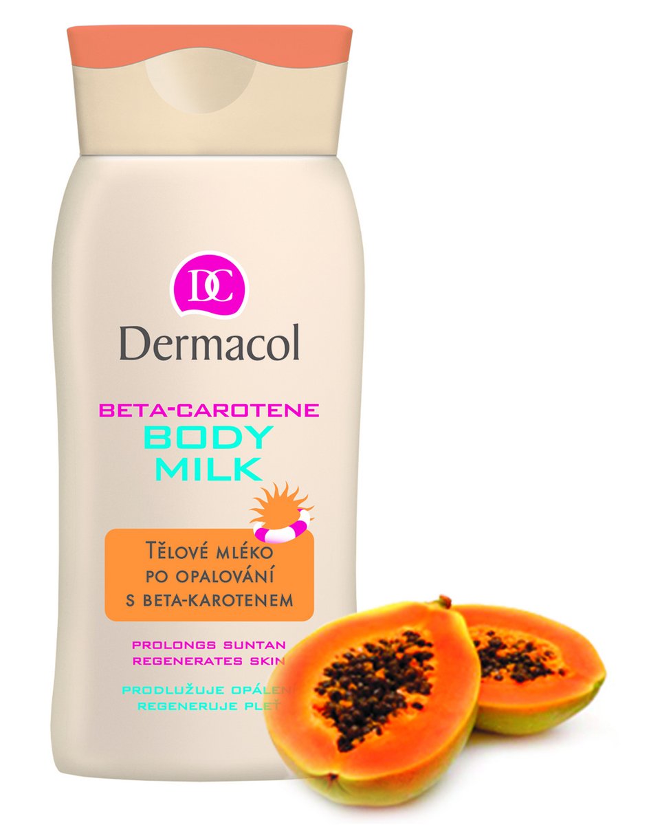 Tělové mléko s betakarotenem, dermacol, 99,90 Kč