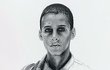 Tento portrét patnáctiletého chlapce z koncentračního tábora je vytvořen podle filmu Člověk bez osudu. Autorku fascinovaly oči, které vypovídají o prožitém utrpení.