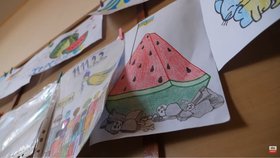 Kresby ukrajinských dětí