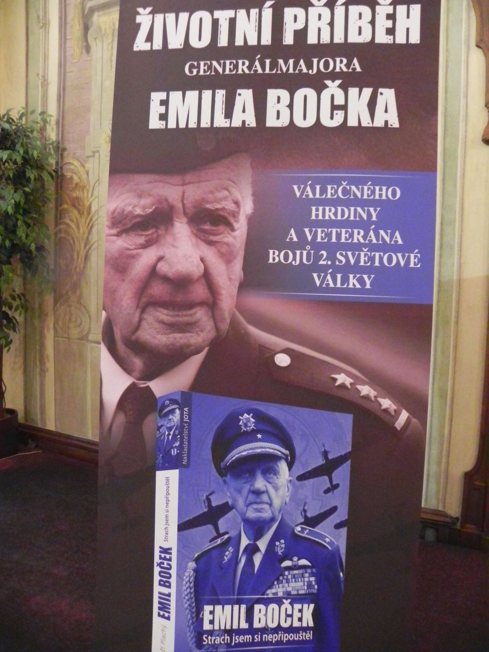 Křest životopisné knihy o válečném veteránovi Emilu Bočkovi